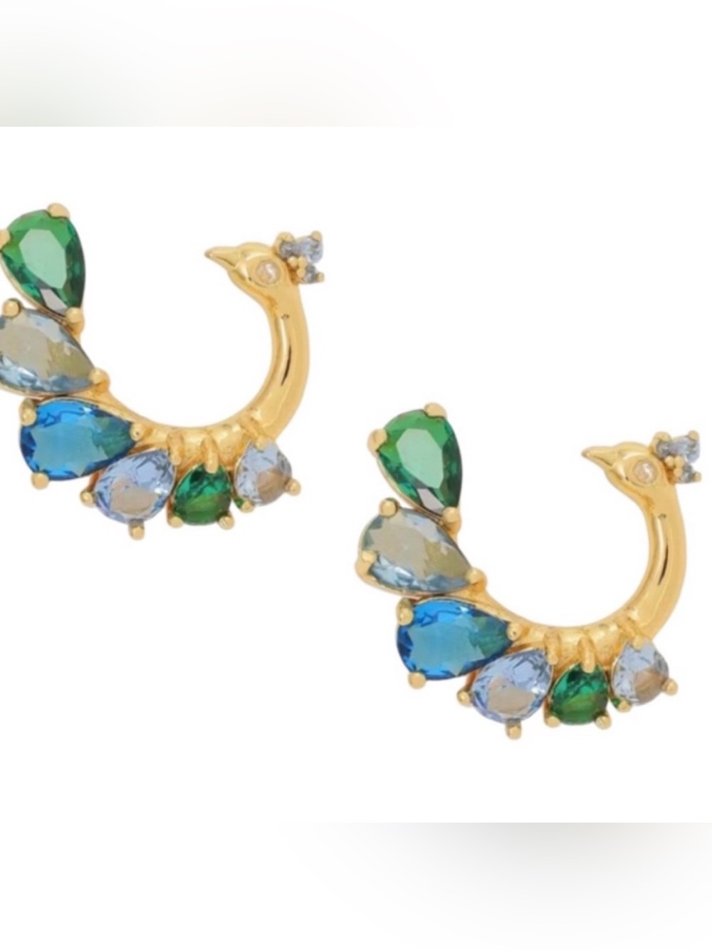 $105 Kate Spade Perfect Plume Hoop Earrings NEW